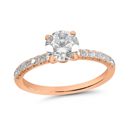 1-1/5 CT. T.W. Diamond Engagement Ring in 14K Rose Gold
