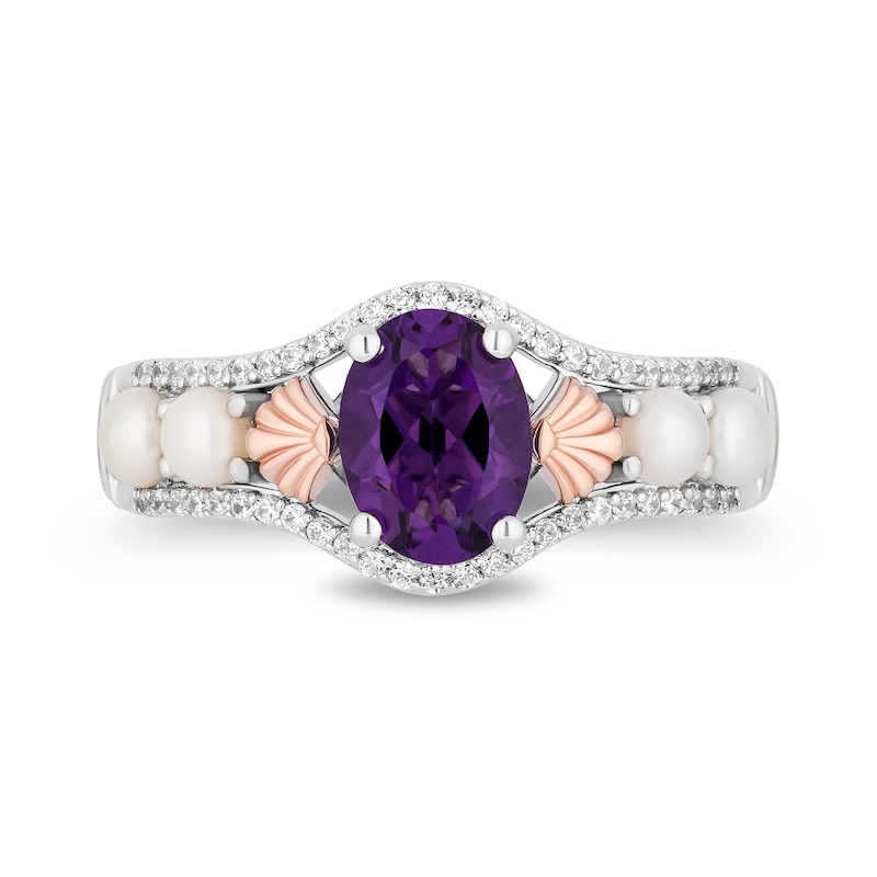 Main Image 4 of Collector’s Edition Enchanted Disney The Little Mermaid 35th Anniversary Scallop Border Ring in Sterling Silver