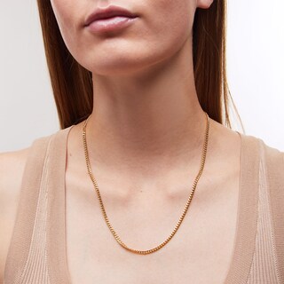 Main Image 2 of 3.0mm Miami Cuban Curb Chain Necklace in Hollow 10K Gold - 20”