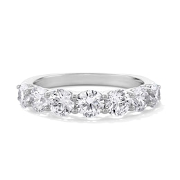 2 CT. T.W. Certified Lab-Grown Diamond Seven Stone Anniversary Band in 14K Gold (I/SI2)