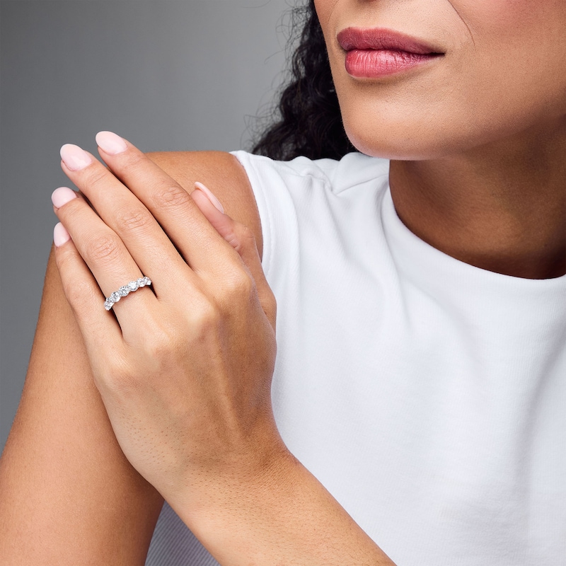 Main Image 2 of 2 CT. T.W. Certified Lab-Grown Diamond Seven Stone Anniversary Band in 14K Gold (I/SI2)