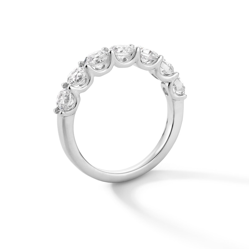 Main Image 3 of 2 CT. T.W. Certified Lab-Grown Diamond Seven Stone Anniversary Band in 14K Gold (I/SI2)
