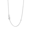 Thumbnail Image 3 of Oval Blue Lab-Created Sapphire and Diamond Accent Cross Pendant in Sterling Silver