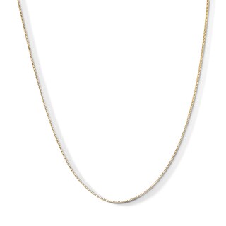 Main Image 1 of 0.55mm Box Chain Necklace in Solid 10K Gold - 18”