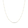 Thumbnail Image 1 of Blue Enamel Bead Station Necklace in 14K Gold