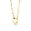 Thumbnail Image 2 of Open Heart Carabiner Necklace in 14K Gold
