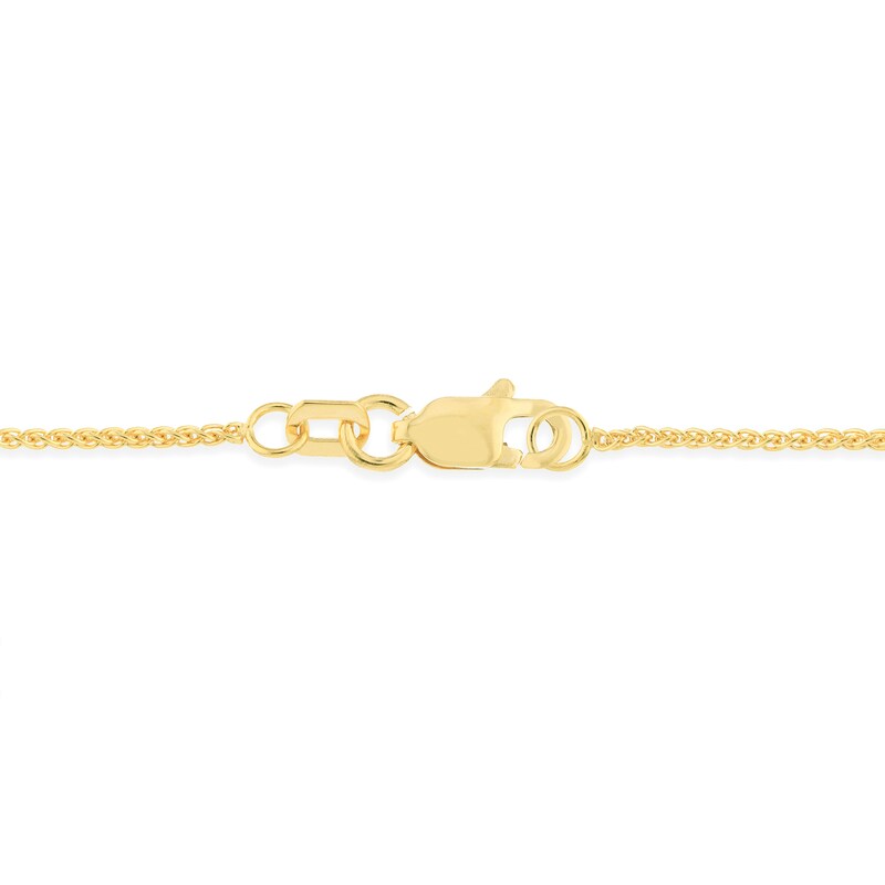 Main Image 3 of Fleur-de-Lis Cross Pendant in 14K Two-Tone Gold