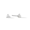 Thumbnail Image 1 of Freshwater Cultured Pearl Solitaire Martini Stud Earrings in 10K White Gold
