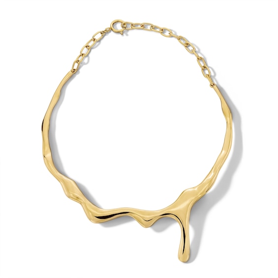 Zales x Soko Triko Choker Necklace in Brass with 24K Gold Plate - 17.99"
