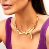 Thumbnail Image 2 of Zales x SOKO Triko Choker Necklace in Brass with 24K Gold Plate - 17.99"