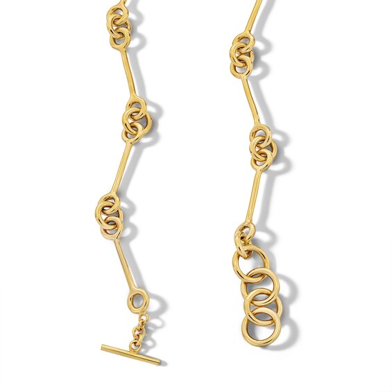 Zales x Soko Code Callar Link Necklace in Brass with 24K Gold Plate - 18.11"