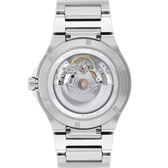 Men's Movado SE Automatic Watch with Textured Blue Dial (Model: 0607930)