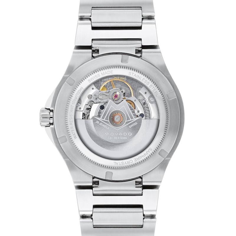 Main Image 3 of Men's Movado SE Automatic Watch with Textured Blue Dial (Model: 0607930)