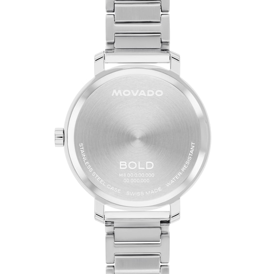 Ladiesâ Movado BoldÂ® Evolution 2.0 Crystal Accent Watch with Textured Silver-Tone Dial (Model: 3601217)