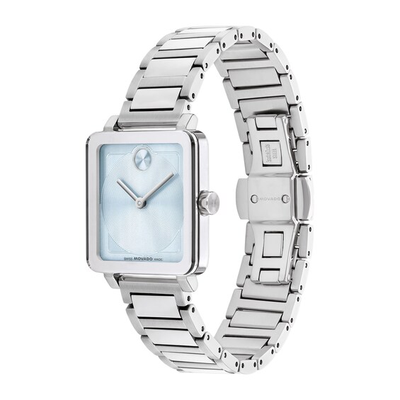 Ladiesâ Movado BoldÂ® Evolution 2.0 Watch with Square Light Blue Dial (Model: 3601164)