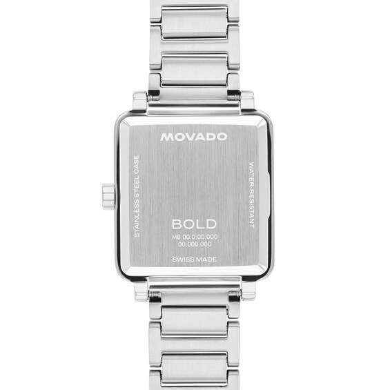 Ladiesâ Movado BoldÂ® Evolution 2.0 Watch with Square Light Blue Dial (Model: 3601164)