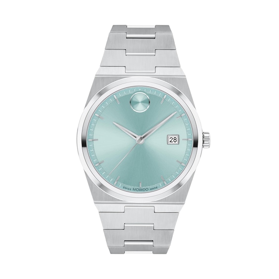 Menâs Movado BoldÂ® Quest Watch with Seafoam Blue Dial (Model: 3601243)