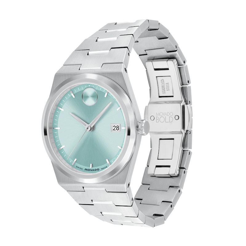 Main Image 2 of Ladies’ Movado Bold® Quest Watch with Light Blue Dial (Model: 3601186)