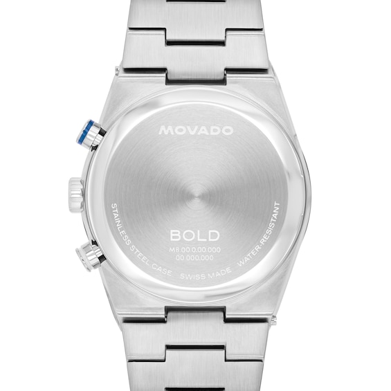 Men's Movado BoldÂ® Quest Chronograph Watch with Blue Dial (Model: 3601199)