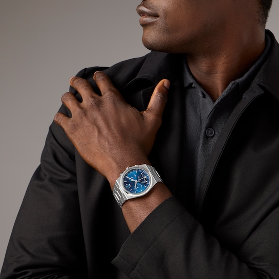 Men's Movado BoldÂ® Quest Chronograph Watch with Blue Dial (Model: 3601199)