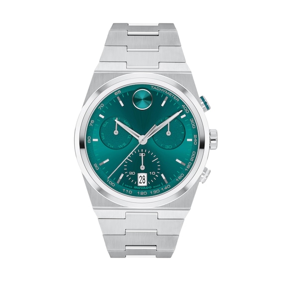 Men's Movado Bold® Quest Chronograph Watch with Green Dial (Model: 3601200)