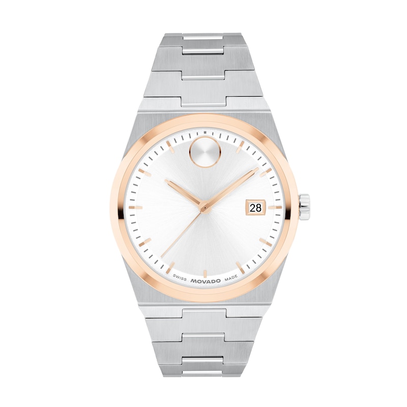 Main Image 1 of Ladies’ Movado Bold® Quest Two-Tone IP Watch with White Dial (Model: 3600946)