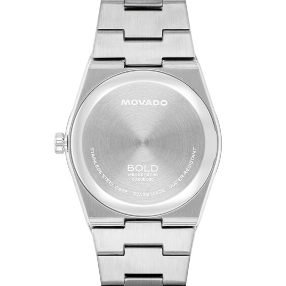 Menâs Movado BoldÂ® Quest Two-Tone IP Watch with White Dial (Model: 3600972)