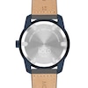 Thumbnail Image 3 of Men's Movado Bold® Verso Blue IP Grey Leather Strap Watch with Dark Grey Dial (Model: 3601205)