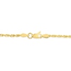 Thumbnail Image 3 of Rope-Textured Twist Cross Pendant in 10K Gold - 20”