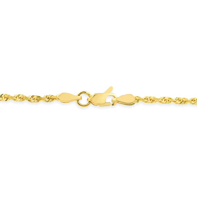 Main Image 3 of Rope-Textured Twist Cross Pendant in 10K Gold - 20”