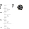 Thumbnail Image 2 of 1/2 CT. T.W. Black Multi-Diamond Frame Stud Earrings in 10K Gold