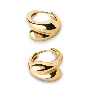 PDPAOLA™ at Zales 17.0mm Graduated Loop Hoop Earrings in Sterling ...