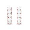 Thumbnail Image 2 of Lab-Created Opal Five Stone Huggie Hoop Earrings in Sterling Silver with 14K Rose Gold Plate