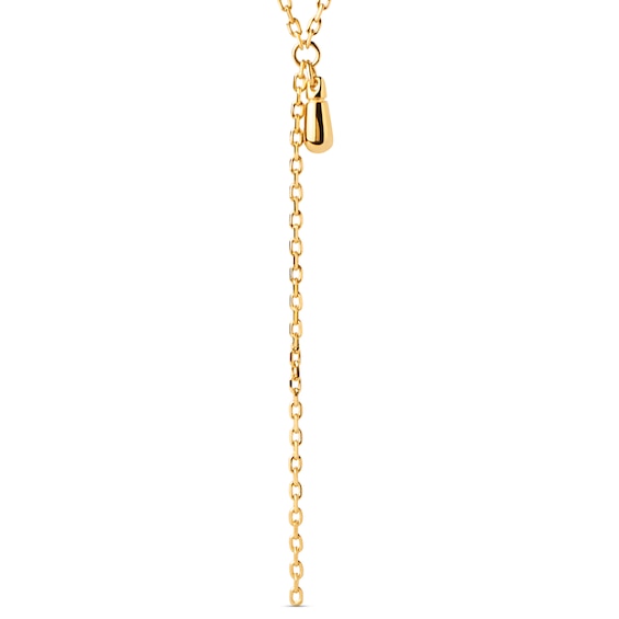 PDPAOLAâ¢ at Zales Teardrop Charm "Y" Necklace in Sterling Silver with 18K Gold Plate - 19.5"