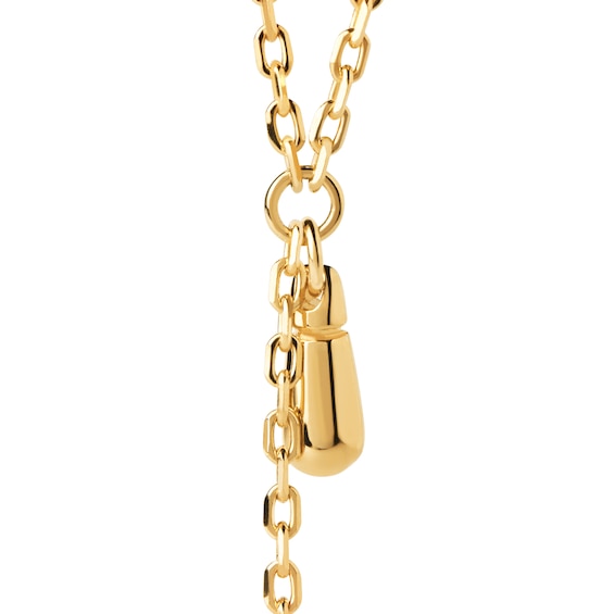 PDPAOLAâ¢ at Zales Teardrop Charm "Y" Necklace in Sterling Silver with 18K Gold Plate - 19.5"
