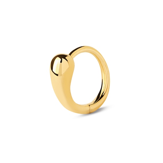 PDPAOLAâ¢ at Zales 10.0mm Graduated Single Huggie Hoop Earring in Sterling Silver with 18K Gold Plate