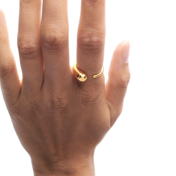 PDPAOLAâ¢ at Zales Graduated Open Shank Ring in Sterling Silver with 18K Gold Plate