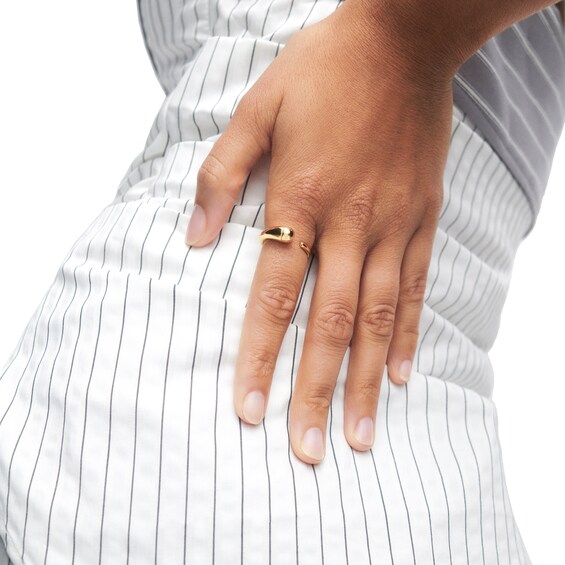 PDPAOLAâ¢ at Zales Graduated Open Shank Ring in Sterling Silver with 18K Gold Plate