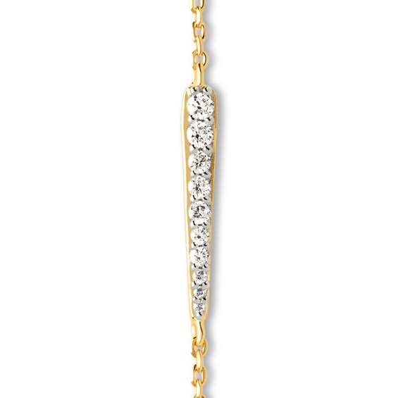 PDPAOLAâ¢ at Zales Cubic Zirconia Graduated Bracelet in Sterling Silver with 18K Gold Plate