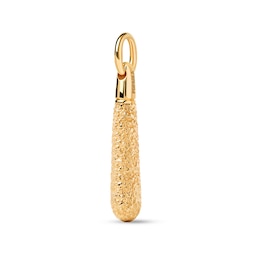 PDPAOLA™ at Zales ICONS Textured Medium Stackable Hoop Earring and Necklace Charm in Sterling Silver with 18K Gold Plate