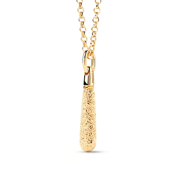 PDPAOLAâ¢ at Zales ICONS Textured Medium Stackable Hoop Earring and Necklace Charm in Sterling Silver with 18K Gold Plate