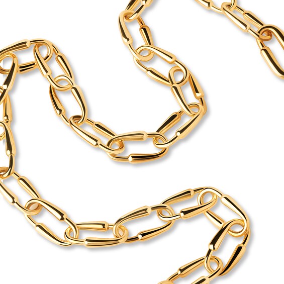 PDPAOLAâ¢ at Zales 23.0mm Oval Loop Link Necklace in Brass with 18K Gold Plate - 20"