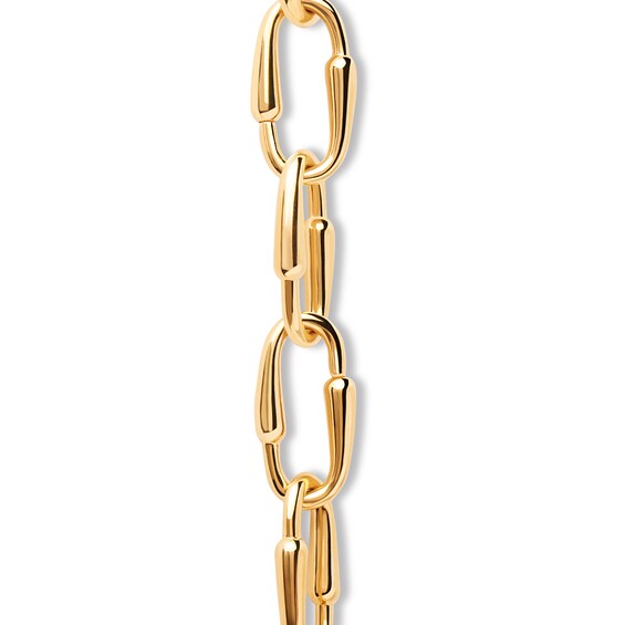 PDPAOLAâ¢ at Zales 23.0mm Oval Loop Link Necklace in Brass with 18K Gold Plate - 20"