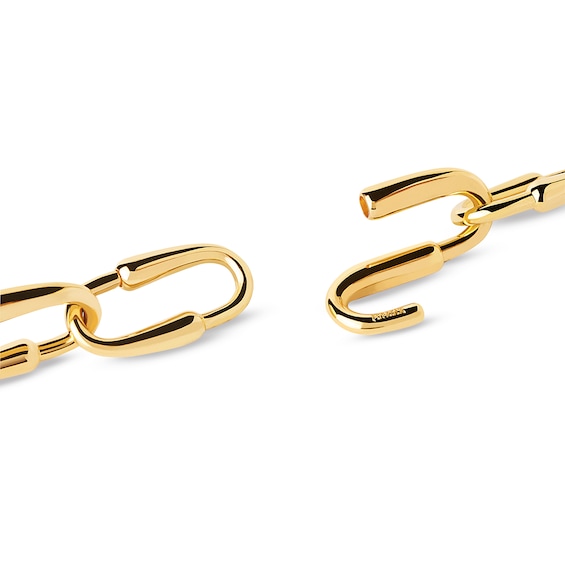 PDPAOLAâ¢ at Zales 23.0mm Oval Loop Link Bracelet in Brass with 18K Gold Plate - 8.25"
