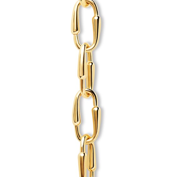 PDPAOLAâ¢ at Zales 23.0mm Oval Loop Link Bracelet in Brass with 18K Gold Plate - 8.25"