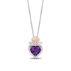 Thumbnail Image 1 of Collector’s Edition Enchanted Disney The Little Mermaid 35th Anniversary Shell Crown Pendant in Sterling Silver - 19”