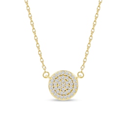 1/8 CT. T.W. Multi-Diamond Necklace in 10K Gold