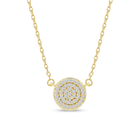 1/8 CT. T.w. Multi-Diamond Necklace in 10K Gold