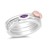Thumbnail Image 1 of Collector’s Edition Enchanted Disney The Little Mermaid 35th Anniversary Fish Three Piece Ring Set in Sterling Silver