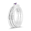Thumbnail Image 2 of Collector’s Edition Enchanted Disney The Little Mermaid 35th Anniversary Fish Three Piece Ring Set in Sterling Silver